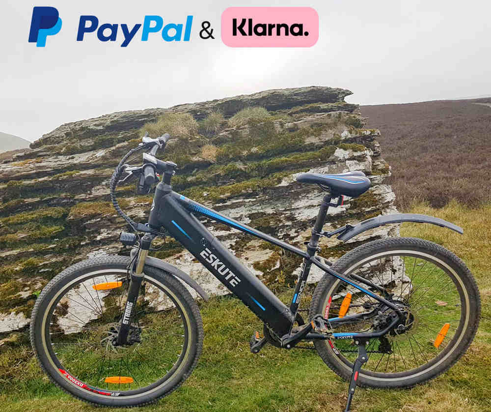 mountain bike at the front of rock