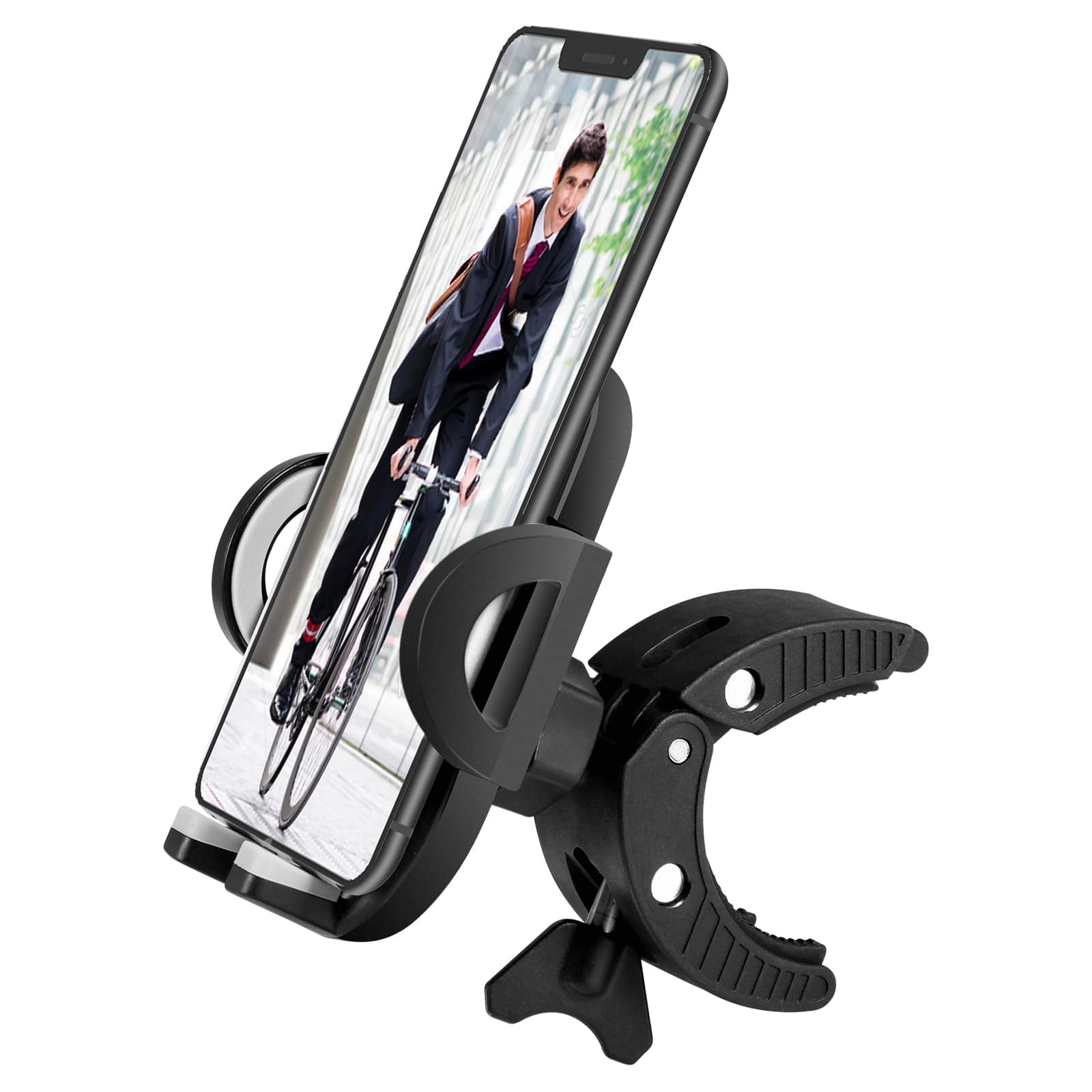 detachable 360° rotation bike phone holder