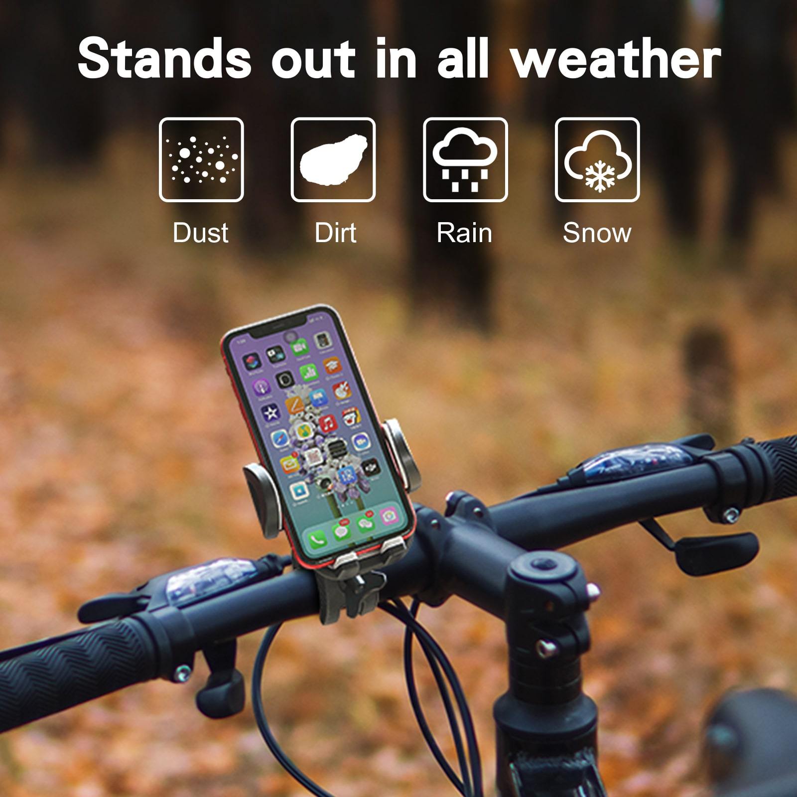 bike phone holder suitable for all weather