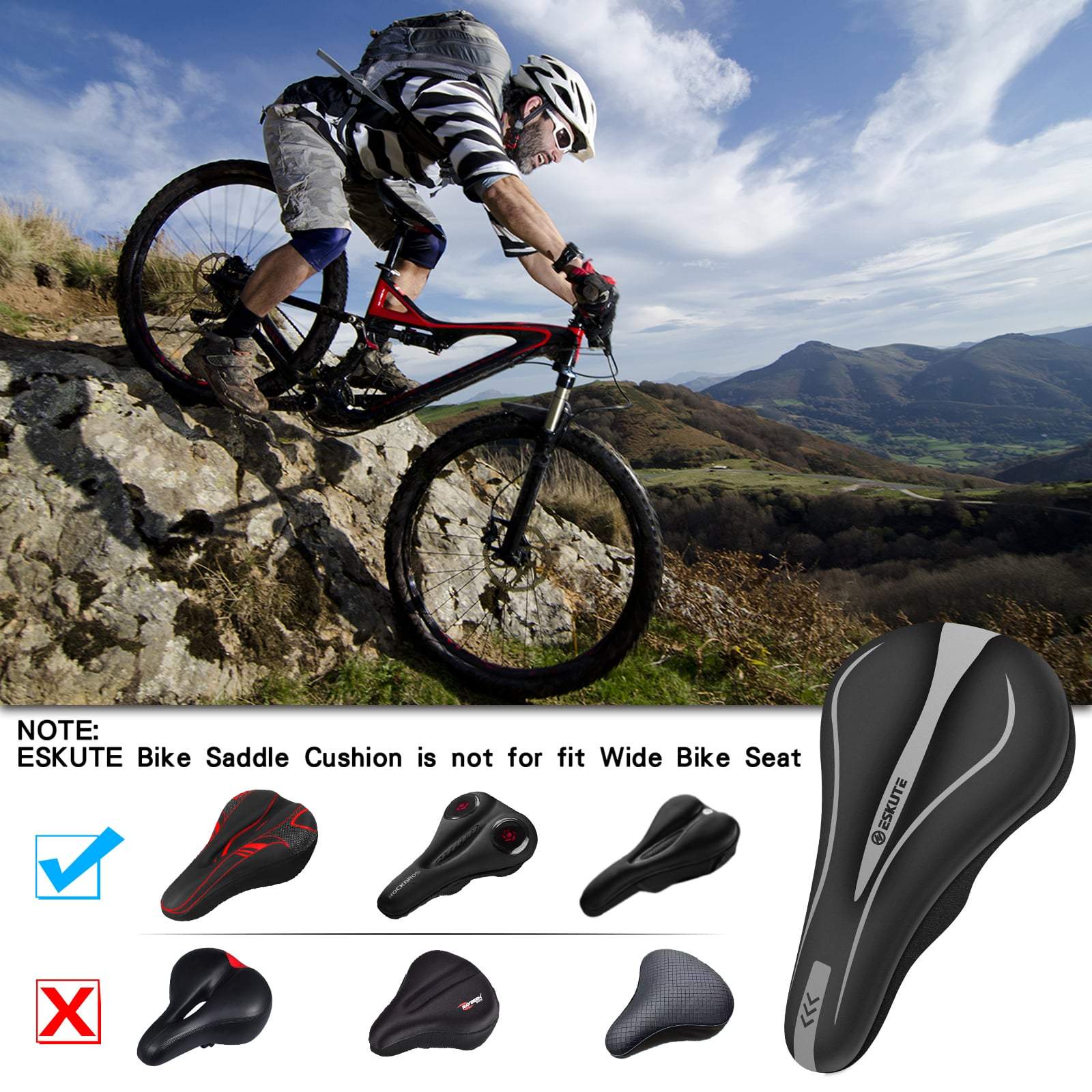 bike saddle for narrow bike seat