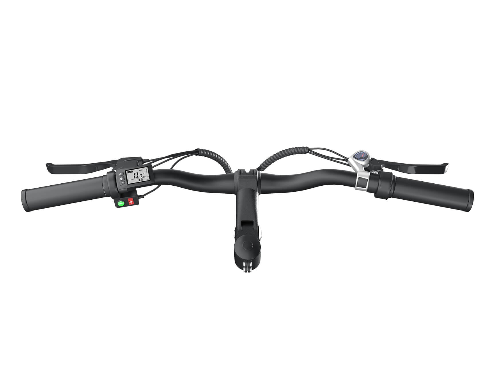 eskute wayfarer with brake levers and handlebars