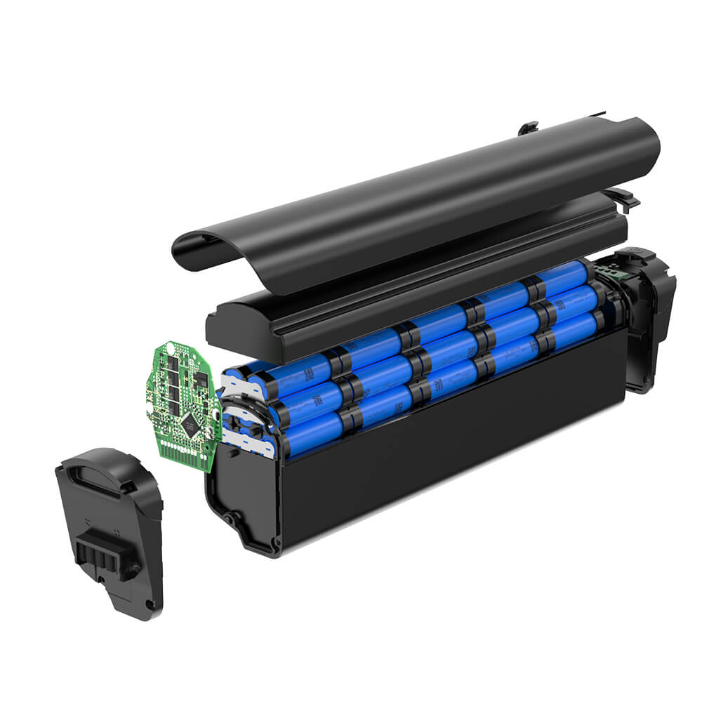 exploited view of replacement batteries