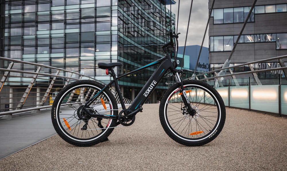 electric mountain bike in the city