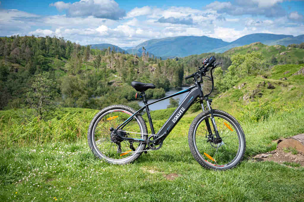 hardtail eMTB in the mountain