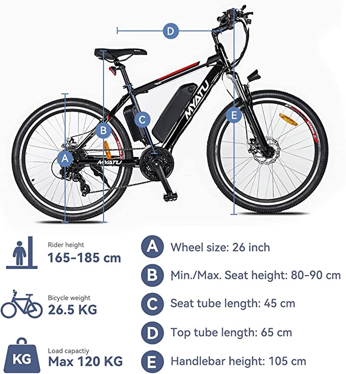 26 Inch Myatu E-Mountain Bike