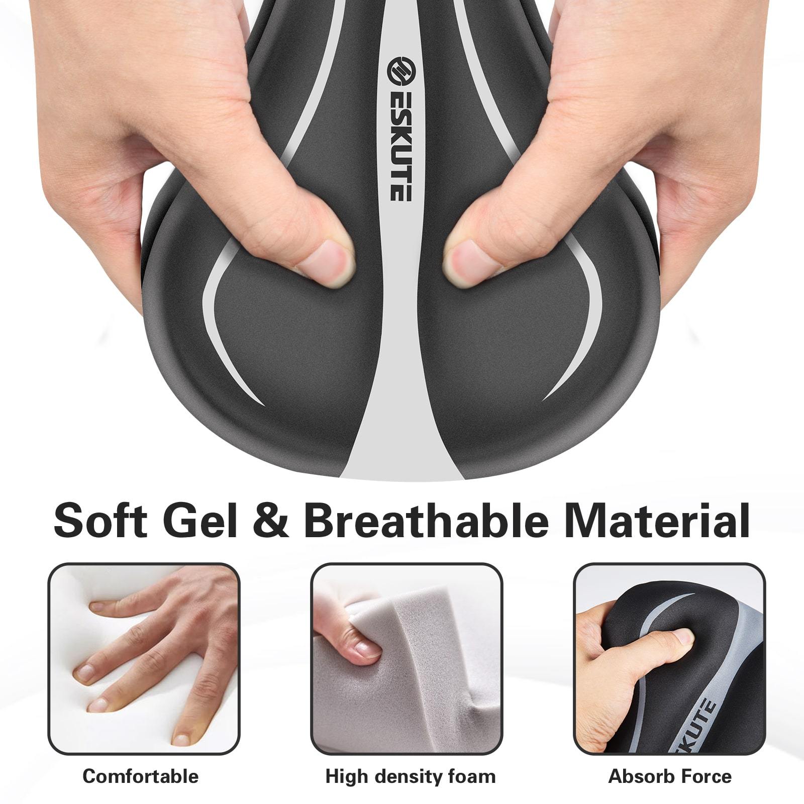 bike saddle in soft and breathable material