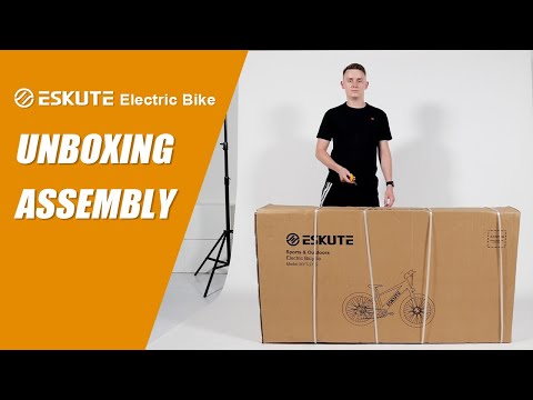 unboxing and assembly video of ESKUTE voyager electric MTB